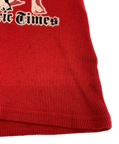 Hysteric Glamour（ヒステリックグラマー）Hysteric Glamour (ヒステリックグラマー) DONT LOOK BACKタンクトップ レッド サイズ:FREEの古着・服飾アイテム