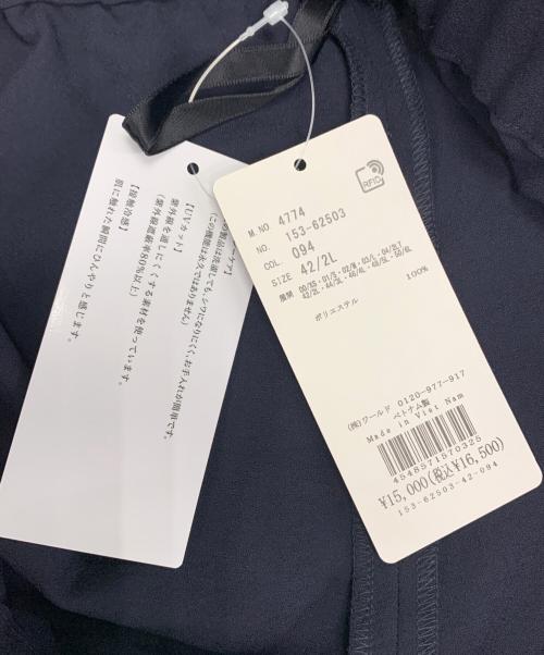 UNTITLED（アンタイトル）UNTITLED (アンタイトル) リネン混サッシュワイドパンツ ネイビー サイズ:42 未使用品の古着・服飾アイテム