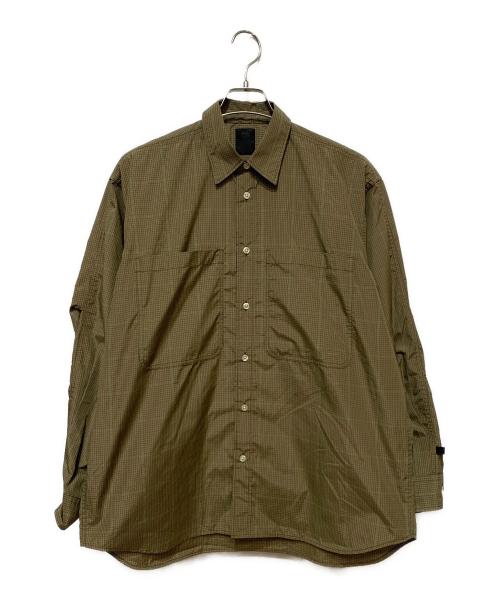 DAIWA PIER39（ダイワ ピア39）DAIWA PIER39 (ダイワ ピア39) Tech Work Shirts Ｌ/Ｓ Gun club Plaids ブラウン サイズ:Sの古着・服飾アイテム