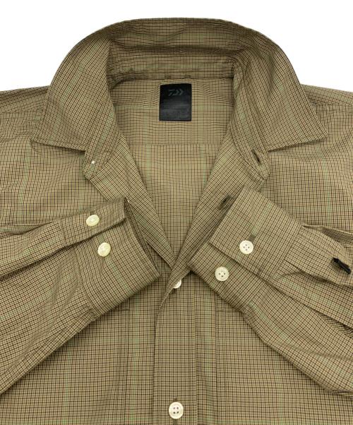 DAIWA PIER39（ダイワ ピア39）DAIWA PIER39 (ダイワ ピア39) Tech Work Shirts Ｌ/Ｓ Gun club Plaids ブラウン サイズ:Sの古着・服飾アイテム