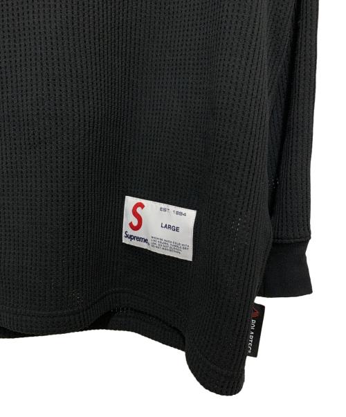 SUPREME（シュプリーム）Supreme (シュプリーム) Polartec Mesh L/S Football Top ブラック サイズ:Lの古着・服飾アイテム