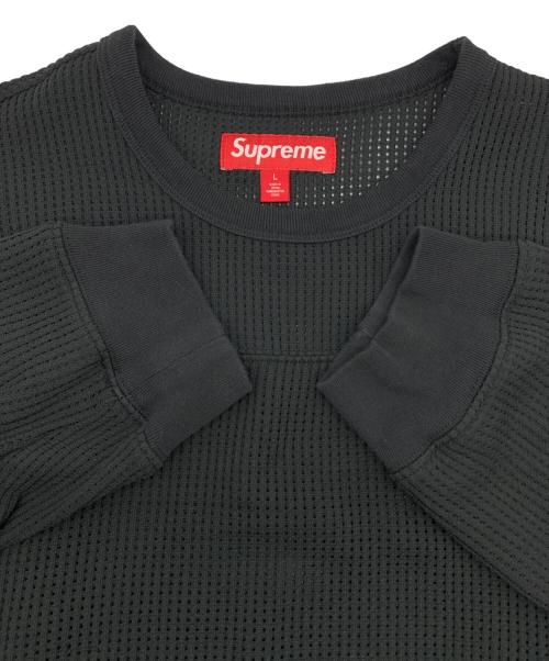 SUPREME（シュプリーム）Supreme (シュプリーム) Polartec Mesh L/S Football Top ブラック サイズ:Lの古着・服飾アイテム