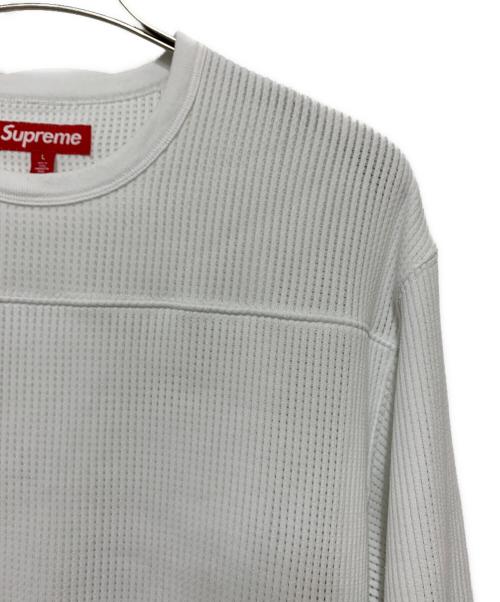 SUPREME（シュプリーム）Supreme (シュプリーム) Polartec Mesh L/S Football Top ホワイト サイズ:Lの古着・服飾アイテム