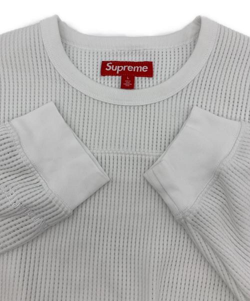 SUPREME（シュプリーム）Supreme (シュプリーム) Polartec Mesh L/S Football Top ホワイト サイズ:Lの古着・服飾アイテム