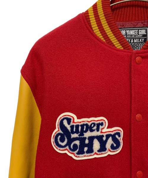 Hysteric Glamour（ヒステリックグラマー）Hysteric Glamour (ヒステリックグラマー) MOTOR CITY FEVER スタジャン レッド サイズ:XLの古着・服飾アイテム