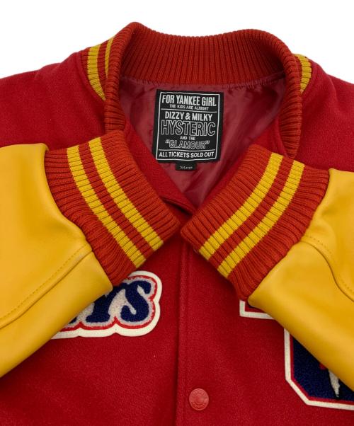 Hysteric Glamour（ヒステリックグラマー）Hysteric Glamour (ヒステリックグラマー) MOTOR CITY FEVER スタジャン レッド サイズ:XLの古着・服飾アイテム