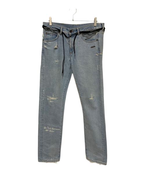 OFFWHITE（オフホワイト）OFFWHITE (オフホワイト) デニムパンツ ブルー サイズ:W32の古着・服飾アイテム