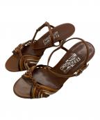 Salvatore Ferragamoサルヴァトーレ フェラガモ）の古着「ストラップサンダル」｜ブラウン