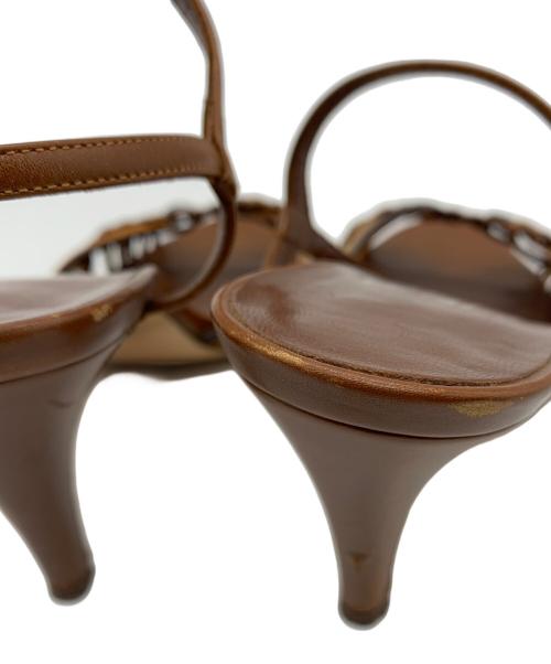 Salvatore Ferragamo（サルヴァトーレ フェラガモ）Salvatore Ferragamo (サルヴァトーレ フェラガモ) ストラップサンダル ブラウン サイズ:5 1/2の古着・服飾アイテム