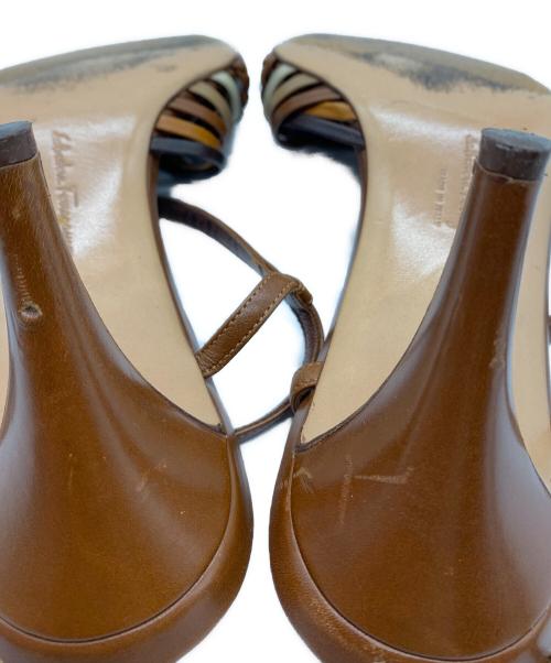 Salvatore Ferragamo（サルヴァトーレ フェラガモ）Salvatore Ferragamo (サルヴァトーレ フェラガモ) ストラップサンダル ブラウン サイズ:5 1/2の古着・服飾アイテム