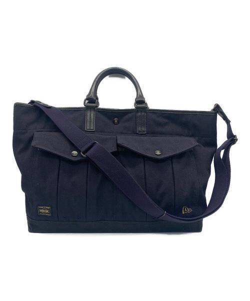 PORTER（ポーター）PORTER (ポーター) New Era (ニューエラ) ×New Era 2WAYトートバッグ ネイビーの古着・服飾アイテム