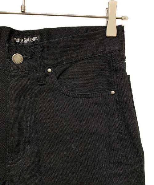 RUDE GALLERY（ルードギャラリー）RUDE GALLERY (ルードギャラリー) THE Distortion Districts 生形真一 コラボパンツ ブラック サイズ:Sの古着・服飾アイテム