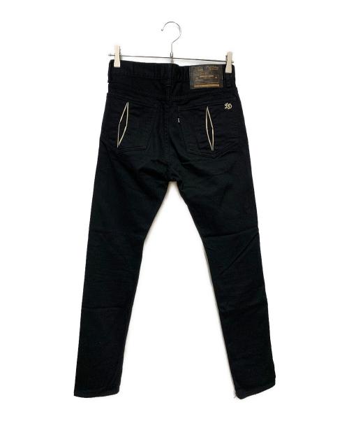 RUDE GALLERY（ルードギャラリー）RUDE GALLERY (ルードギャラリー) THE Distortion Districts 生形真一 コラボパンツ ブラック サイズ:Sの古着・服飾アイテム