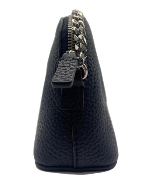 LACOSTE（ラコステ）LACOSTE (ラコステ) トラぺゾイドチェーンショルダーバッグ  ブルーの古着・服飾アイテム