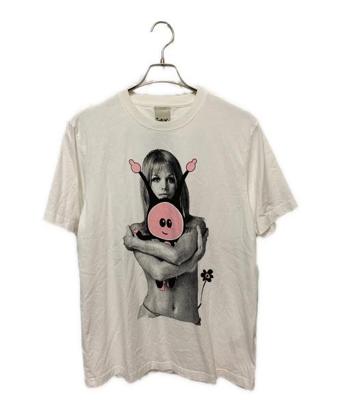 Hysteric Glamour（ヒステリックグラマー）Hysteric Glamour (ヒステリックグラマー) PAM (パム) プリントTシャツ ホワイト サイズ:Lの古着・服飾アイテム