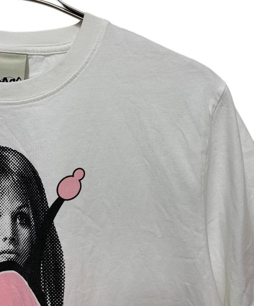 Hysteric Glamour（ヒステリックグラマー）Hysteric Glamour (ヒステリックグラマー) PAM (パム) プリントTシャツ ホワイト サイズ:Lの古着・服飾アイテム