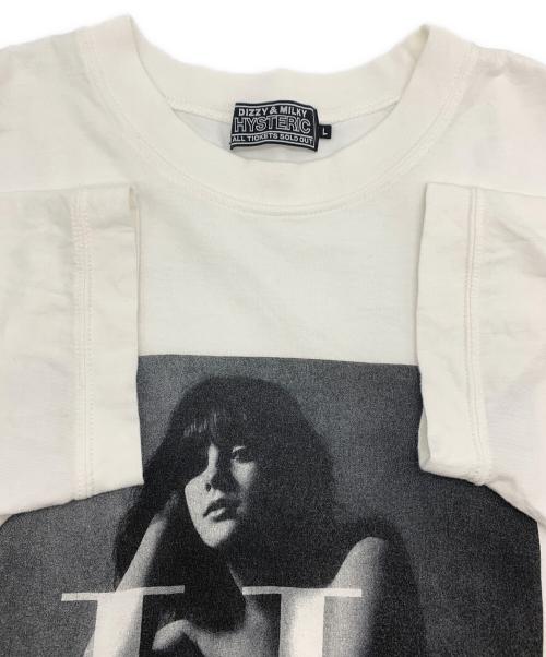Hysteric Glamour（ヒステリックグラマー）Hysteric Glamour (ヒステリックグラマー) HG WOMAN Tシャツ ホワイト サイズ:Lの古着・服飾アイテム