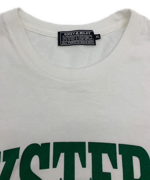 Hysteric Glamour（ヒステリックグラマー）Hysteric Glamour (ヒステリックグラマー) EVIL COLLEGETシャツ ホワイト サイズ:XLの古着・服飾アイテム