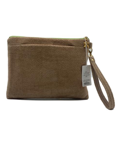 FEILER（フェイラー）FEILER (フェイラー) ツンツンバンビーノ クラッチバッグ グリーン×ブラウン 未使用品の古着・服飾アイテム