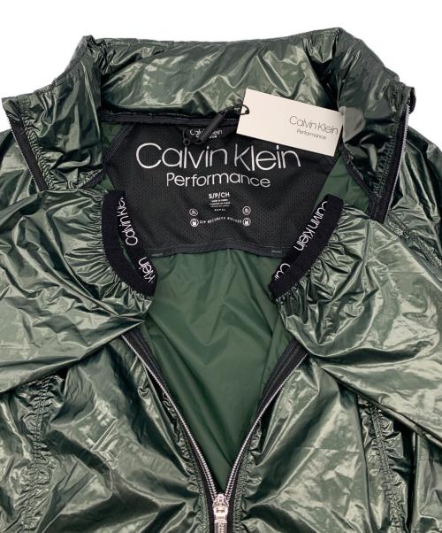 CALVIN KLEIN PERFORMANCE（カルバンクラインパフォーマンス）Calvin Klein Performance (カルバンクラインパフォーマンス) ナイロンジャケット グリーン サイズ:S 未使用品の古着・服飾アイテム