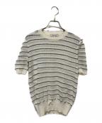 Christian Diorクリスチャン ディオール）の古着「半袖ニット」｜ホワイト×ブラック