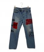 Hysteric Glamourヒステリックグラマー）の古着「DIARY OF A BAD GIRLリメイク 60’S XXストレートデニムパンツ」｜ブルー