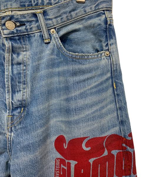 Hysteric Glamour（ヒステリックグラマー）Hysteric Glamour (ヒステリックグラマー) DIARY OF A BAD GIRLリメイク 60’S XXストレートデニムパンツ ブルー サイズ:32inchの古着・服飾アイテム