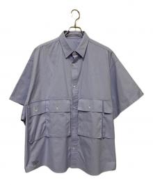 FreshService（フレッシュサービス）の古着「DRY OXFORD FLAP POCKET SHIRT」｜スカイブルー