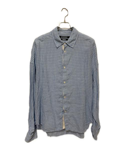 jacquemus（ジャックムス）JACQUEMUS (ジャックムス) リネンシャツ スカイブルー サイズ:48の古着・服飾アイテム
