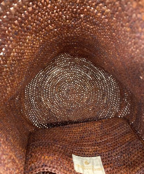 HELEN KAMINSKI（ヘレンカミンスキー）HELEN KAMINSKI (ヘレンカミンスキー) カゴバッグ ブラウンの古着・服飾アイテム