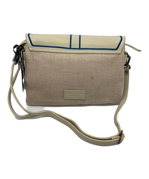 pelletteria veneta（ペレッテリアベネタ）PELLETTERIA VENETA (ペレッテリアベネタ) ショルダーバッグ ベージュ×ブルー 未使用品の古着・服飾アイテム