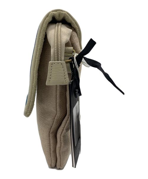 pelletteria veneta（ペレッテリアベネタ）PELLETTERIA VENETA (ペレッテリアベネタ) ショルダーバッグ ベージュ×ブルー 未使用品の古着・服飾アイテム