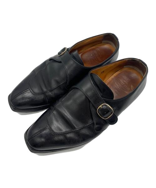 SCOTCH GRAIN（スコッチグレイン）SCOTCH GRAIN (スコッチグレイン) HIROKAWA (ヒロカワ) レザーシューズ ブラック サイズ:26の古着・服飾アイテム