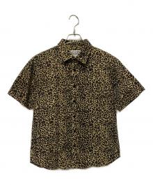 Temptation（テンプテーション）の古着「レオパード柄 半袖シャツ」｜ベージュ×ブラウン