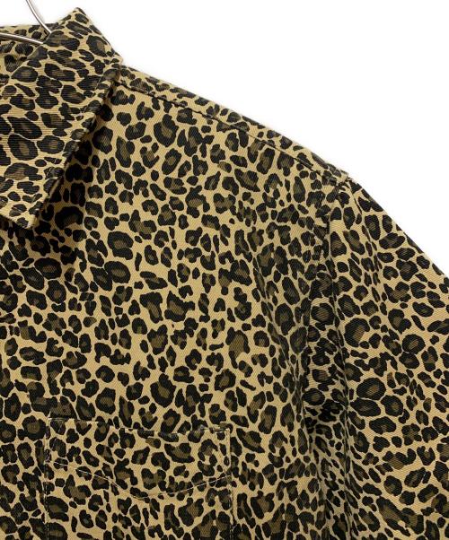 Temptation（テンプテーション）Temptation (テンプテーション) レオパード柄 半袖シャツ ベージュ×ブラウン サイズ:Mの古着・服飾アイテム