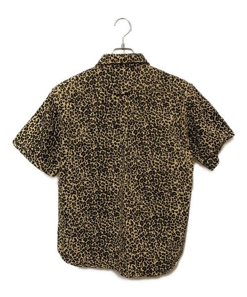 Temptation（テンプテーション）Temptation (テンプテーション) レオパード柄 半袖シャツ ベージュ×ブラウン サイズ:Mの古着・服飾アイテム