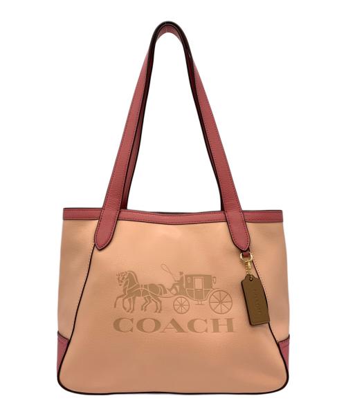 COACH（コーチ）COACH (コーチ) カラーブロック ウィズホースアンドキャリッジ ピンクの古着・服飾アイテム