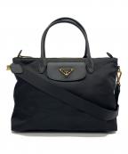 PRADAプラダ）の古着「2WAYバッグ サフィアーノ」｜ブラック