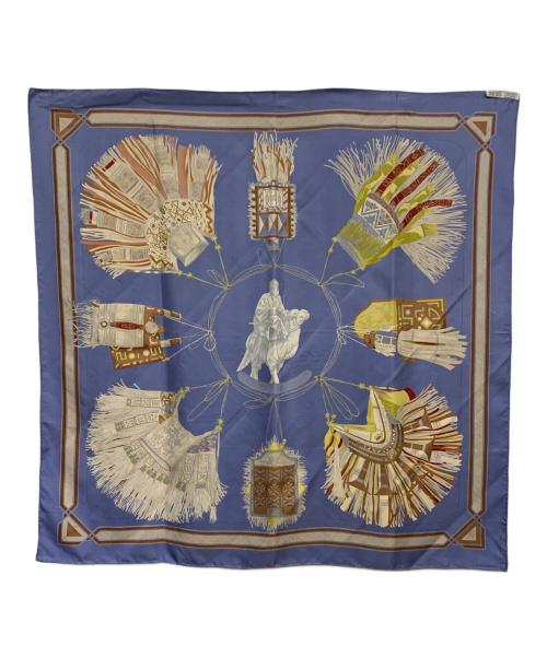 HERMES（エルメス）HERMES (エルメス) カレ90 ブルーの古着・服飾アイテム