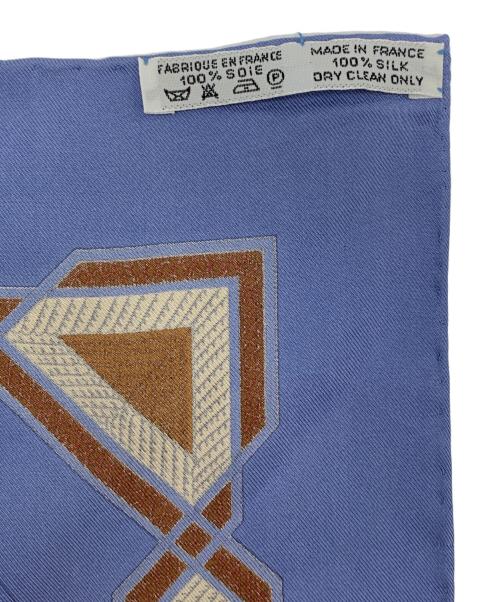 HERMES（エルメス）HERMES (エルメス) カレ90 ブルーの古着・服飾アイテム