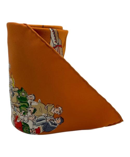 HERMES（エルメス）HERMES (エルメス) カレ90 GIRQUE MOLIER オレンジの古着・服飾アイテム