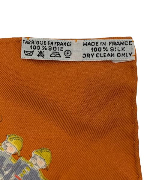 HERMES（エルメス）HERMES (エルメス) カレ90 GIRQUE MOLIER オレンジの古着・服飾アイテム