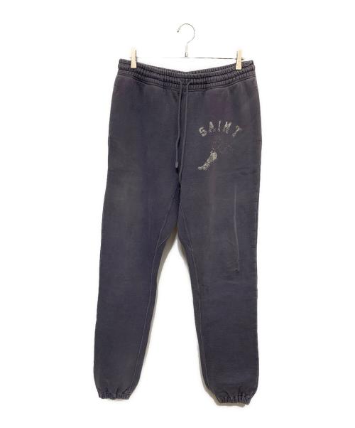 SAINT MICHAEL（セントマイケル）SAINT MICHAEL (セントマイケル) ヴィンテージ加工 スウェットパンツ パープル サイズ:Lの古着・服飾アイテム