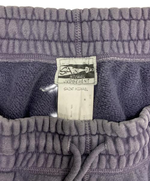 SAINT MICHAEL（セントマイケル）SAINT MICHAEL (セントマイケル) ヴィンテージ加工 スウェットパンツ パープル サイズ:Lの古着・服飾アイテム