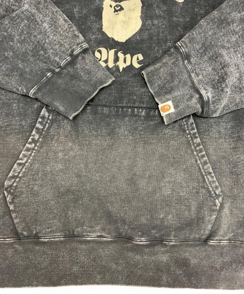 A BATHING APE（ア ベイシング エイプ）A BATHING APE (ア ベイシング エイプ) Overdye Pullover Hoodie ブラック サイズ:XLの古着・服飾アイテム