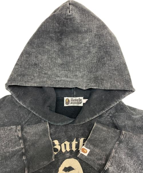 A BATHING APE（ア ベイシング エイプ）A BATHING APE (ア ベイシング エイプ) Overdye Pullover Hoodie ブラック サイズ:XLの古着・服飾アイテム