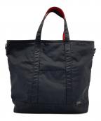 PORTERポーター）の古着「L-FINE トートバッグ」｜ブラック