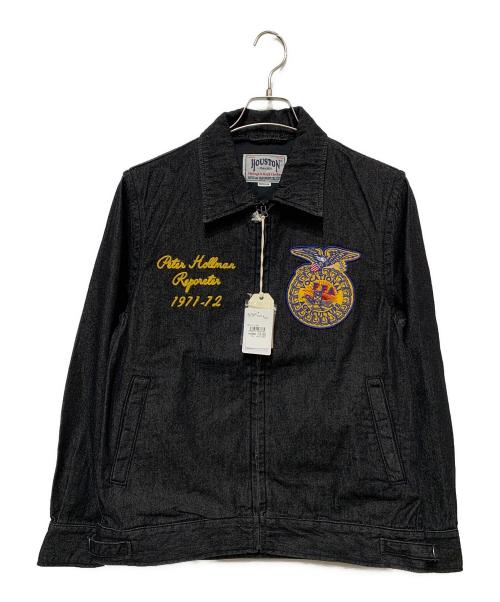 HOUSTON（ヒューストン）HOUSTON (ヒューストン) DENIM FFA JACKET ブラック サイズ:M 未使用品の古着・服飾アイテム