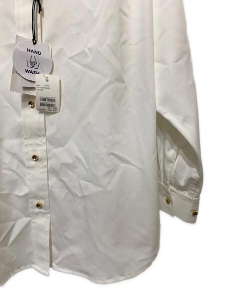 Loungedress（ラウンジドレス）Loungedress (ラウンジドレス) サテンBIGシャツ ホワイト サイズ:F 未使用品の古着・服飾アイテム