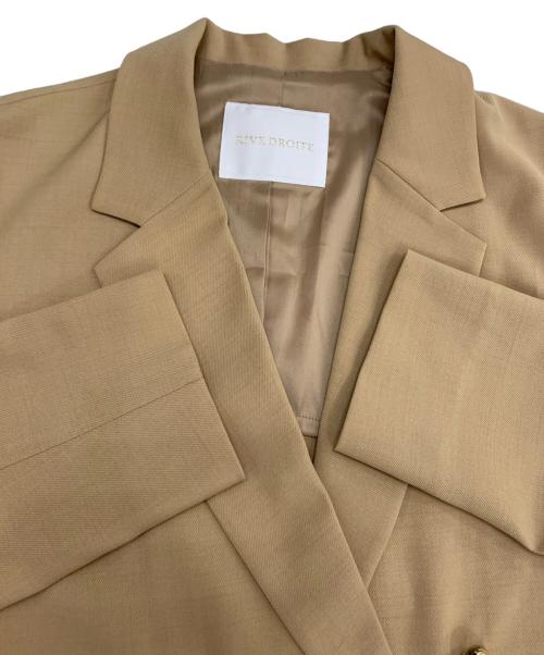 RIVE DROITE（リヴドロワ）RIVE DROITE (リヴドロワ) ストレッチツイルテーラードジャケット キャメル サイズ:F 未使用品の古着・服飾アイテム